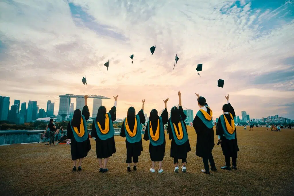 Graduates throwing caps after Nigerian universities prepared you better
